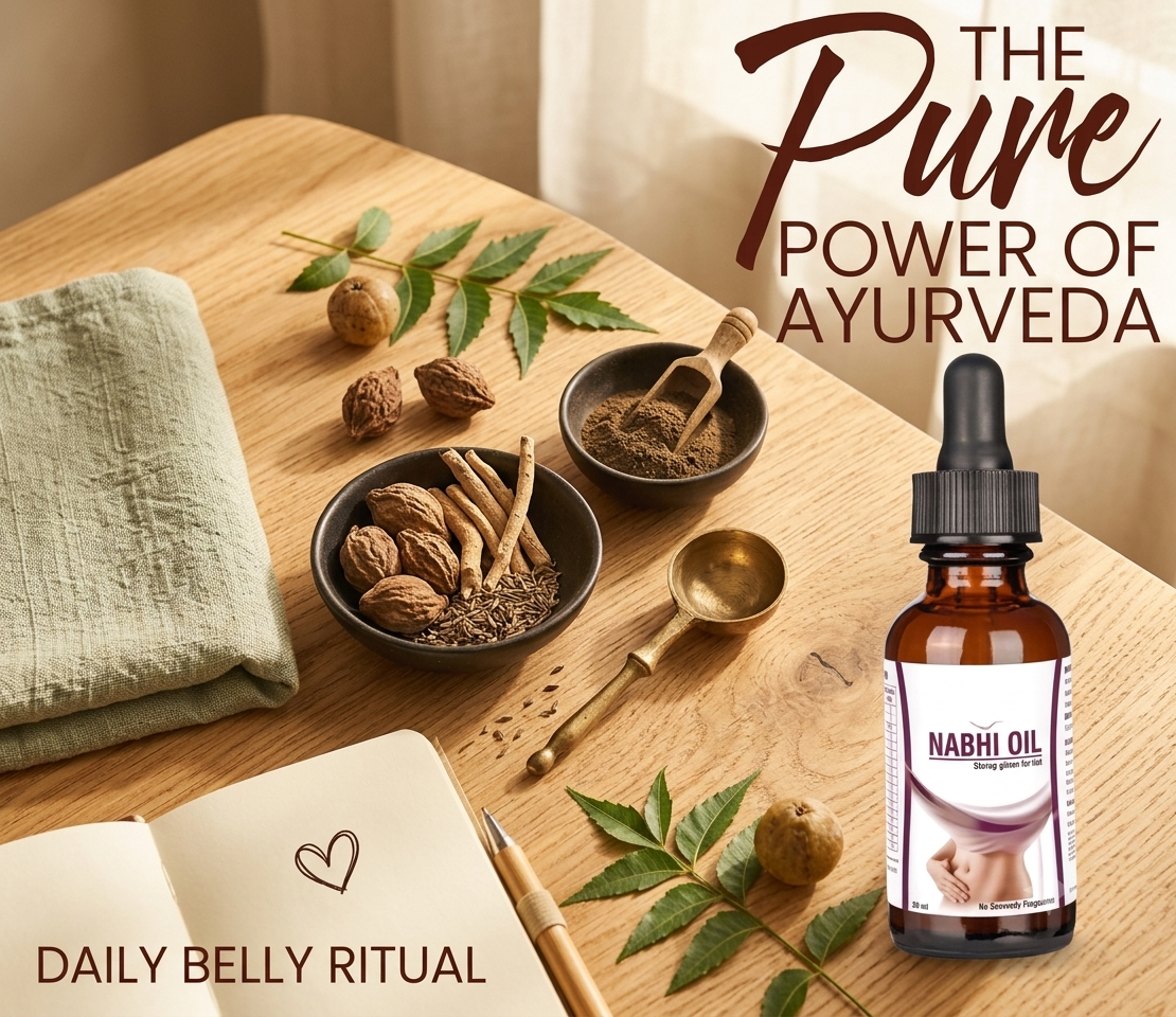 Nabhi Therapy Oil 🌿 Ayurvedic Belly Button Wellness Care