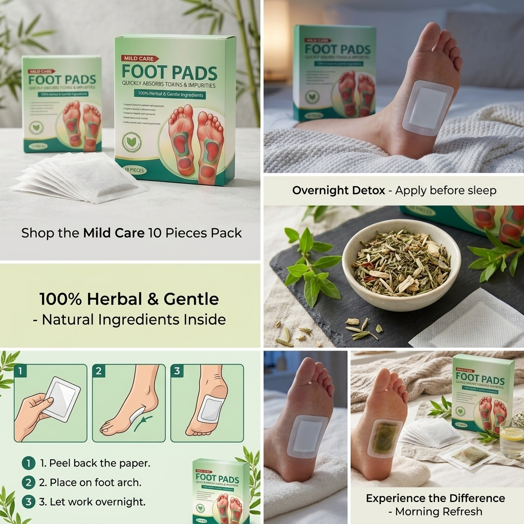 Detox Foot Pads (10 Patches) 🌿 Overnight Relaxation & Foot Care