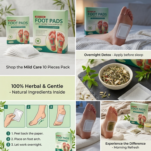 Detox Foot Pads (10 Patches) 🌿 Overnight Relaxation & Foot Care