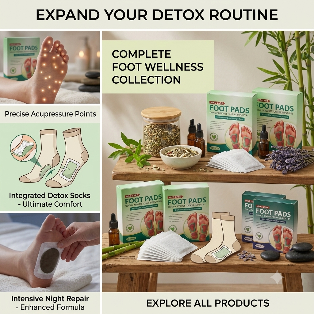 Detox Foot Pads (10 Patches) 🌿 Overnight Relaxation & Foot Care